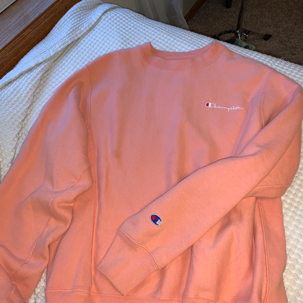 Champion Reverse Weave Peach Crewneck